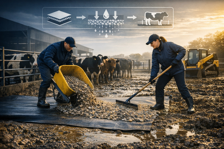 Mud Control for Cattle and Livestock